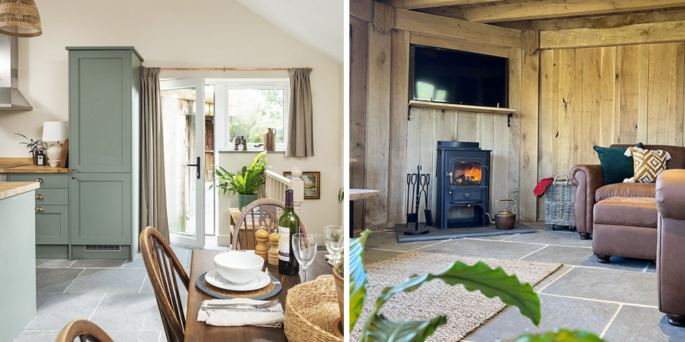 Stamford tumbled limestone floor tiles